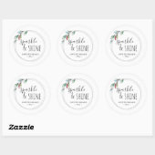 カラフルなライトの贈り物 ラウンドシール (シート)