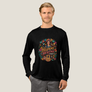 カラフルなラテン・フォークアートのヒスパニック系アメリカ人の文化遺産月間 トライブレンドTシャツ