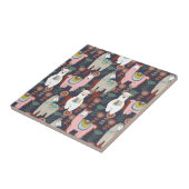 カラフルなラマパターン タイル (側面)