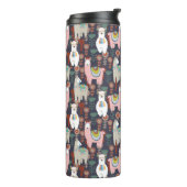 カラフルなラマパターン タンブラー (回転左)