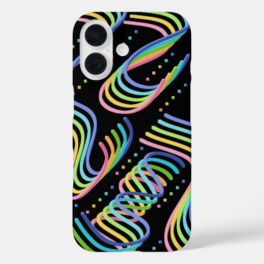 カラフルなリボンの並び アート Case-Mate iPhoneケース (裏面)