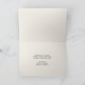 カラフルなルーラル かわいい ハッピーホリデー チェック柄 シーズンカード (内部)