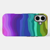カラフルなレイヤードウェーブiPhoneケース Case-Mate iPhoneケース (裏面 (横))