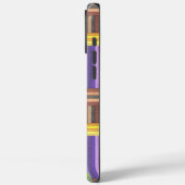 カラフルなレインボー幾何学ストライプ柄 Case-Mate iPhoneケース (裏面 / 左)