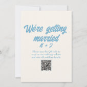 カラフルなレトロで明るい楽しいモダンなウェディング 招待状 (裏面)