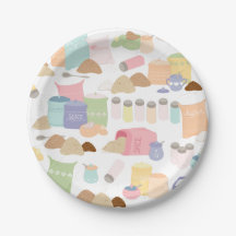 カラフルなレトロなベーキング原料容器