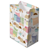 カラフルなレトロなベーキング原料容器 ミディアムペーパーバッグ (裏面アングル)