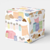 カラフルなレトロな砂糖とスパイス容器 フェイバーボックス (裏面サイド)