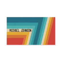 カラフルなレトロは- 70sを   の80sデザイン縞で飾ります