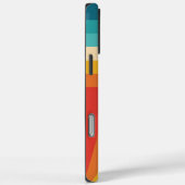 カラフルなレトロは- 70s 80sのデザインを縞で飾ります Case-Mate iPhoneケース (裏面 / 右)