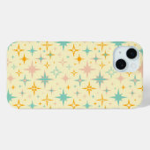 カラフルなレトロスターのパターン Case-Mate iPhoneケース (裏面 (横))