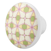 カラフルなレトロパターン背景3 セラミックノブ (右)