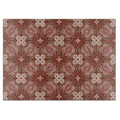 カラフルなレトロパターン背景4 カッティングボード (正面)