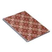 カラフルなレトロパターン背景4 ノートブック (右側)