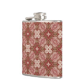 カラフルなレトロパターン背景4 フラスク (左)