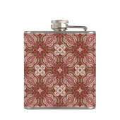 カラフルなレトロパターン背景4 フラスク (裏面)