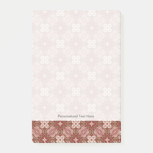 カラフルなレトロパターン背景4 ポストイット (正面)