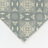 カラフルなレトロパターン背景5 フリースブランケット (角)