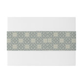 カラフルなレトロパターン背景5 招待状ベリーバンド (裏面例)