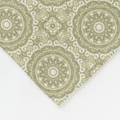 カラフルなレトロパターン背景6 フリースブランケット (角)