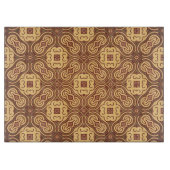 カラフルなレトロパターン背景 カッティングボード (正面)