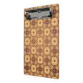 カラフルなレトロパターン背景 ミニクリップボード (アングル2)