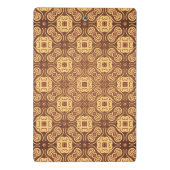 カラフルなレトロパターン背景 ミニクリップボード (裏面)