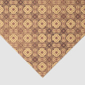 カラフルなレトロパターン背景 薄葉紙 (詳細)