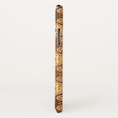 カラフルなレトロパターン背景 Case-Mate iPhoneケース (裏面/右)