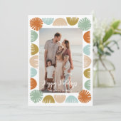 カラフルなレトロフレーム写真 シーズンカード (スタンド正面)