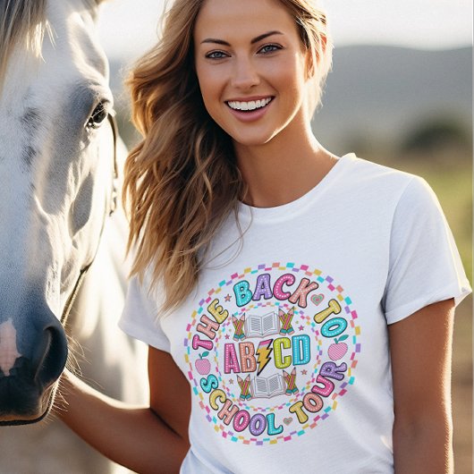 カラフルなレトロ教師の引用Tシャツ Tシャツ
