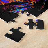 カラフルなロットワイラー- Metzgerhund ジグソーパズル (側面)