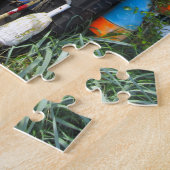 カラフルなロブスターのブイ ジグソーパズル (側面)