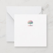 カラフルなロマンチック ノートカード (裏面)