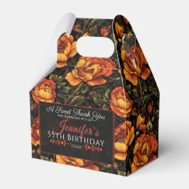 カラフルなローズの誕生日感謝プレゼントボックス フェイバーボックス
