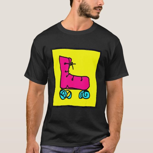 カラフルなローラースケートを楽しもう Tシャツ (正面)