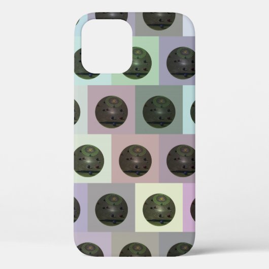 カラフルなローンボウル柄、 Case-Mate iPhoneケース (裏面)