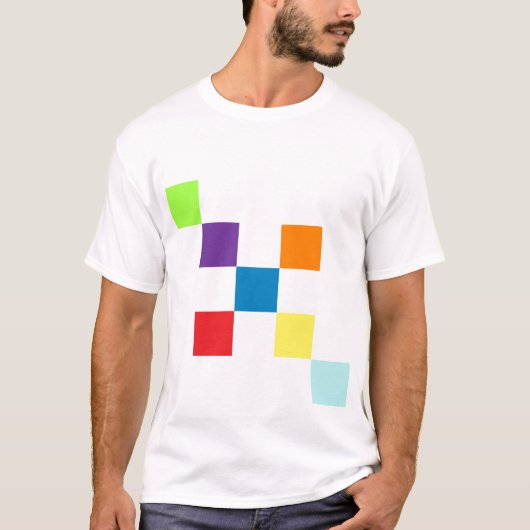カラフルなワイシャツ Tシャツ (正面)