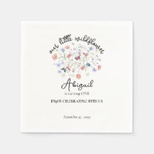 カラフルなワイルドフラワーのセンターピース 1歳の誕生日パーティー