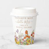 カラフルなワイルドフラワーの国 フローラル グッバイ ミス 紙コップ (正面)