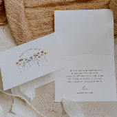 カラフルなワイルドフラワーベイビー イン ブルーム ベイビーシャワー サンキューカード