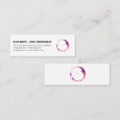 カラフルなワインのシミ スキニー名刺 (正面/裏面)