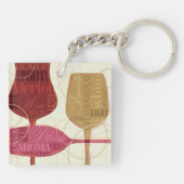 カラフルなワイングラス キーホルダー (裏面)