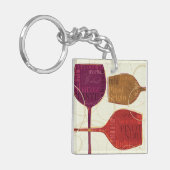 カラフルなワイン キーホルダー (正面左)