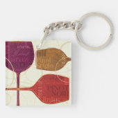 カラフルなワイン キーホルダー (裏面)