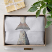 カラフルなヴィンテージのサケのイラストレーション 薄葉紙 (ギフト)