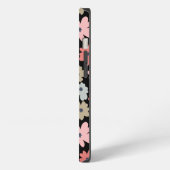 カラフルなヴィンテージの花柄       iPhoneケース (左側面)