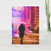 カラフルなヴィンテージカンザスシティ、ドイツの誕生日 カード (正面)