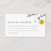 カラフルなヴィンテージ ワイルドフラワー ディスプレイ シャワーのご紹介