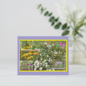 カラフルな七月の花DIYポストカード シーズンポストカード (スタンド正面)
